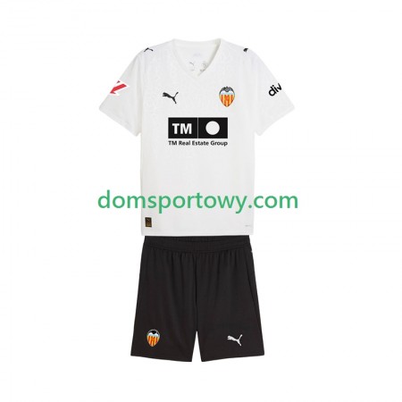 Koszulka Valencia CF Dziecięcy Domowe Koszulki Piłkarskie 2025-2026 Krótki Rękaw